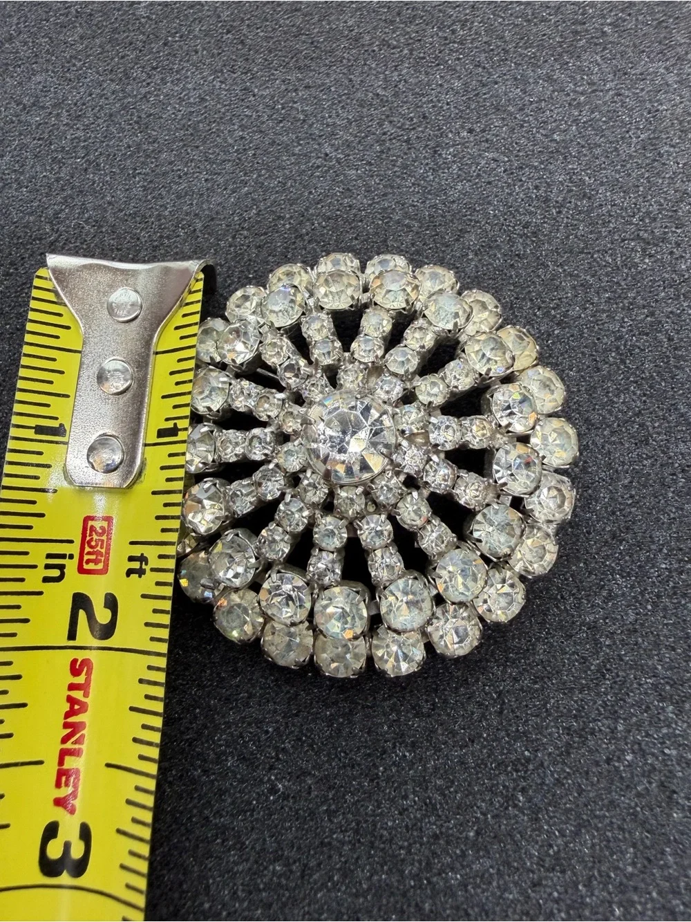 Vintage sunburst rhinestone